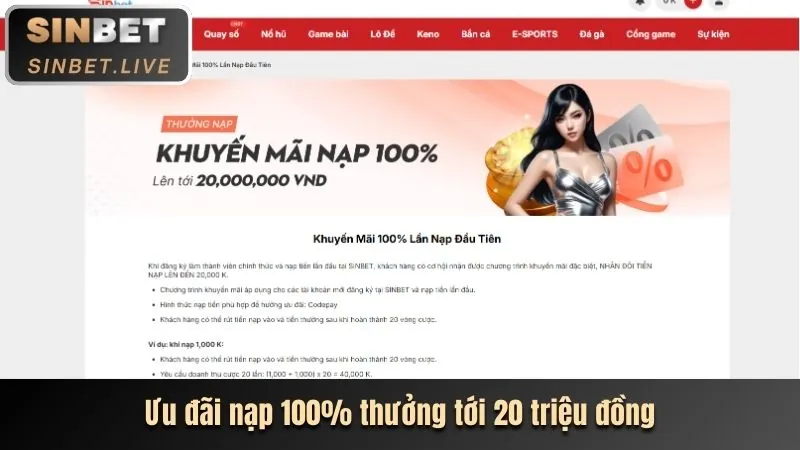 Ưu đãi chào mừng thể thao vip789